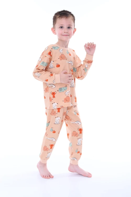 Timsah-Fil Desenli Pijama Takımı 32222