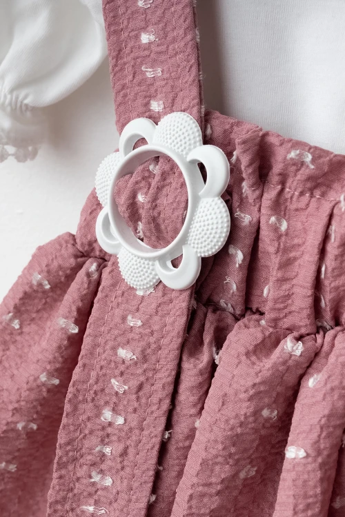 Toka Detaylı Jile Elbise 10093