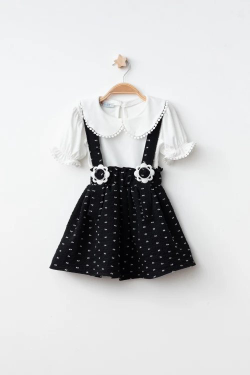 Toka Detaylı Jile Elbise 10093