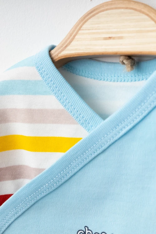 Tren Baskılı Erkek Bebek 5li Set 3001