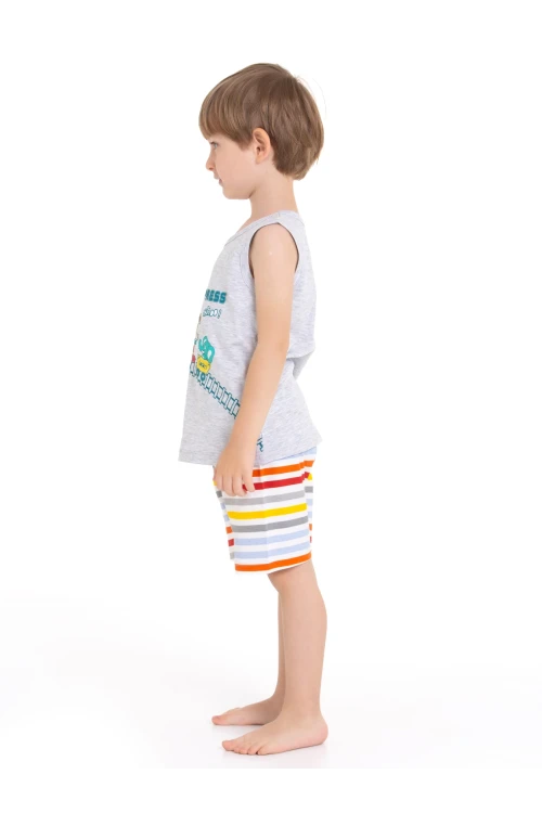 Tren Baskılı Şortlu Pijama Takım 54220