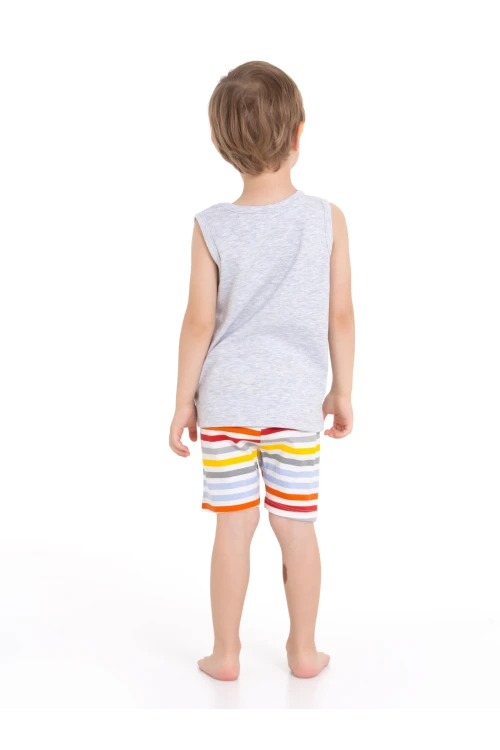 Tren Baskılı Şortlu Pijama Takım 54220