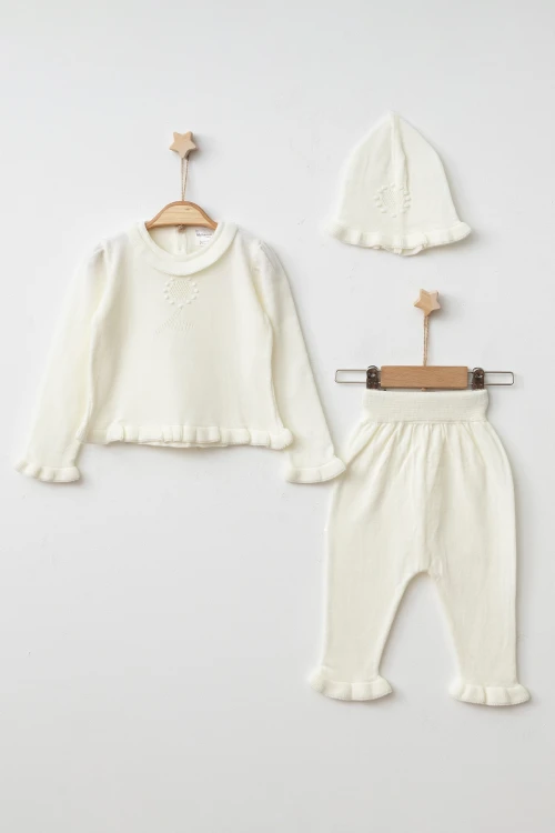 Triko Noktalı Kız Takım 4029