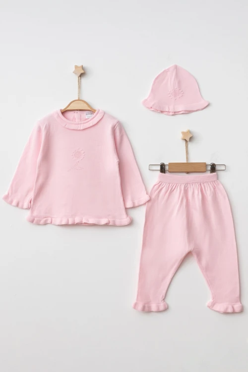 Triko Noktalı Kız Takım 4029