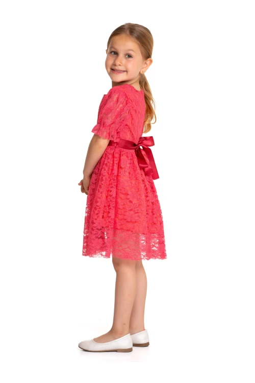 Tüllü Detaylı Elbise 73515