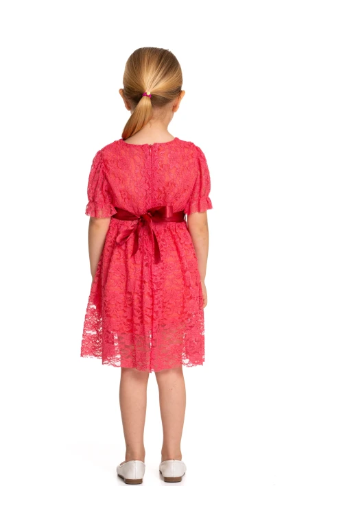 Tüllü Detaylı Elbise 73515