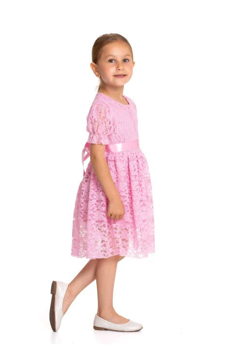 Tüllü Detaylı Elbise 73515