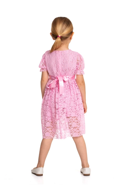 Tüllü Detaylı Elbise 73515