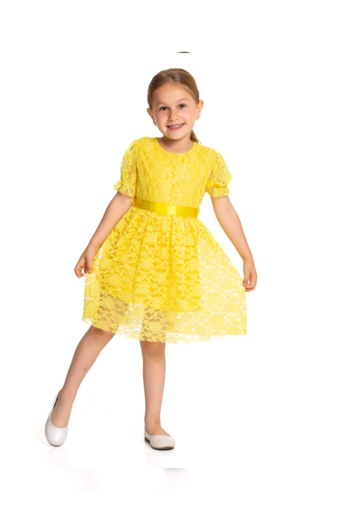 Tüllü Detaylı Elbise 73515