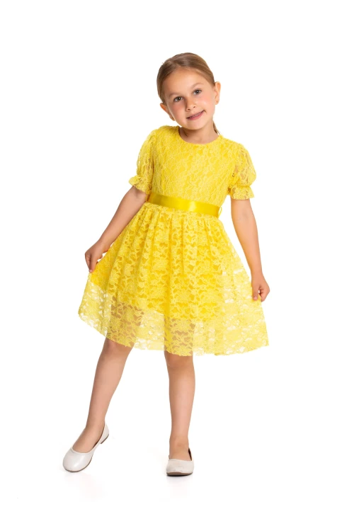 Tüllü Detaylı Elbise 73515