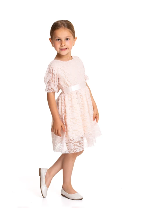 Tüllü Detaylı Elbise 73515