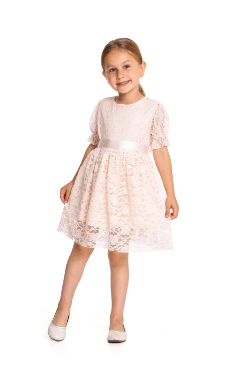 Tüllü Detaylı Elbise 73515