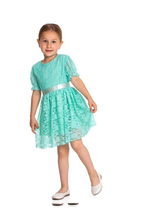 Tüllü Detaylı Elbise 73515