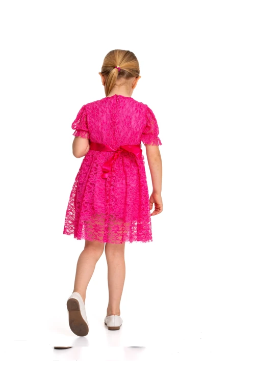 Tüllü Detaylı Elbise 73515