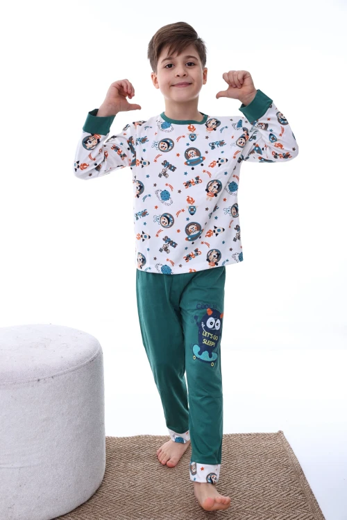 Uzay Mekiği Desenli Erkek Pijama Takımı 2210
