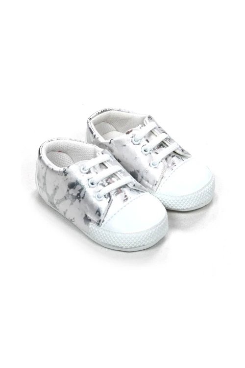 Varak Desenli Bağcıklı Bebek Ayakkabısı 2020