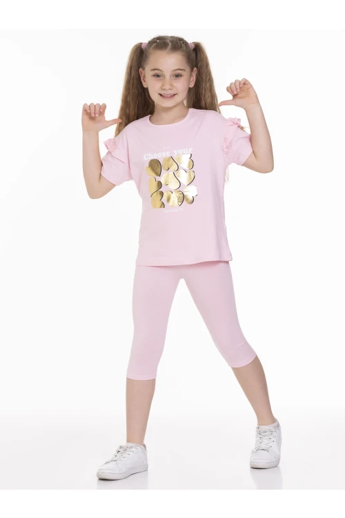 Varak Kalp Baskılı Taytlı Takım 63607