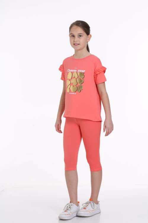 Varak Kalp Baskılı Taytlı Takım 63607