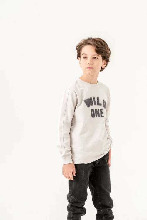 Wild One Baskılı Sweat 11924