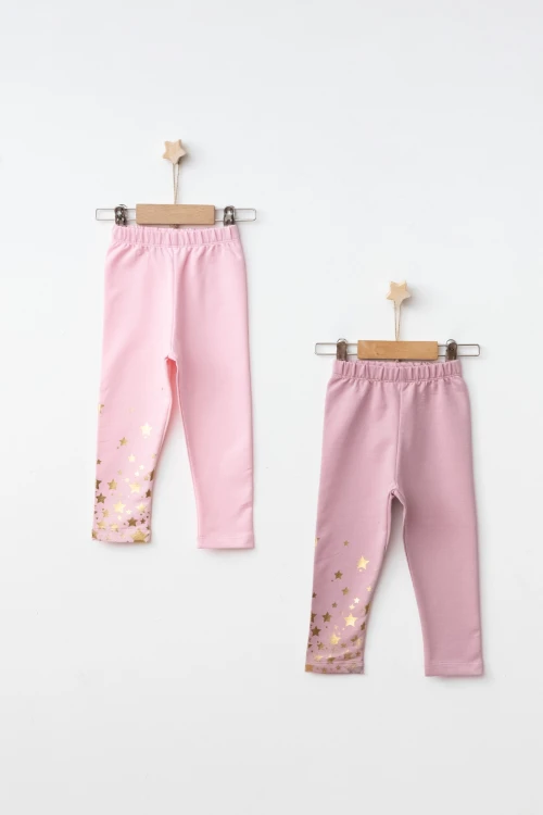 Yıldız Baskılı 2li Tayt 54878