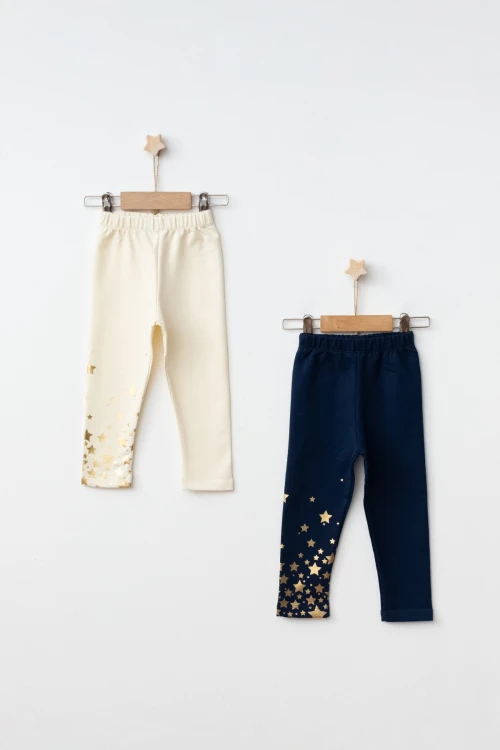 Yıldız Baskılı 2li Tayt 54878