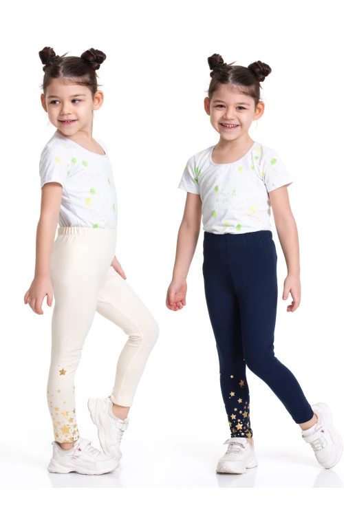 Yıldız Baskılı 2li Tayt 54878