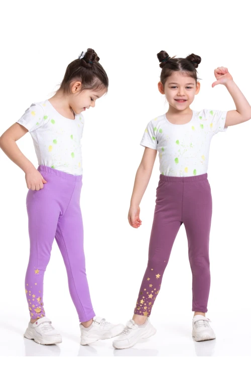 Yıldız Baskılı 2li Tayt 54878