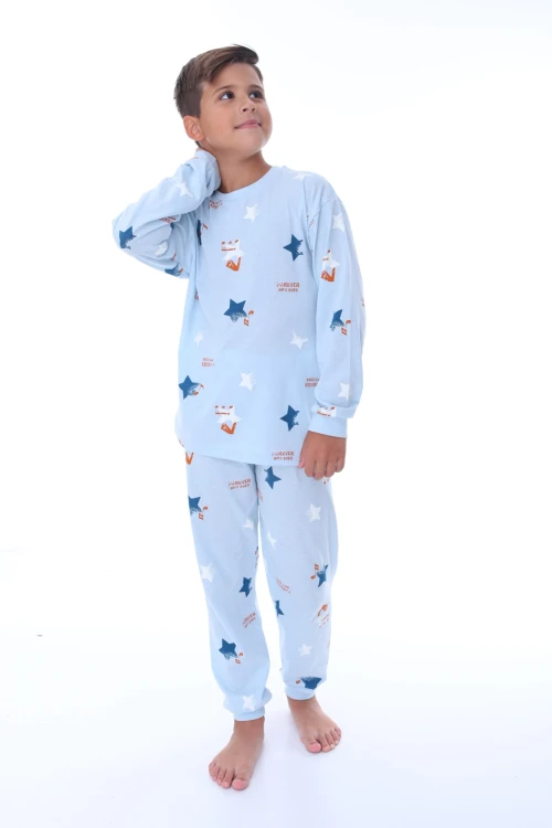 Yıldız Desenli Erkek Çocuk Pijama Takımı 36209