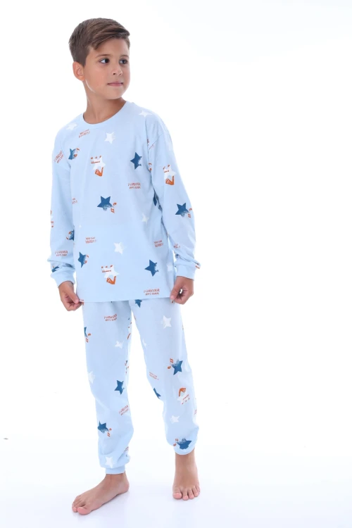 Yıldız Desenli Erkek Çocuk Pijama Takımı 36209