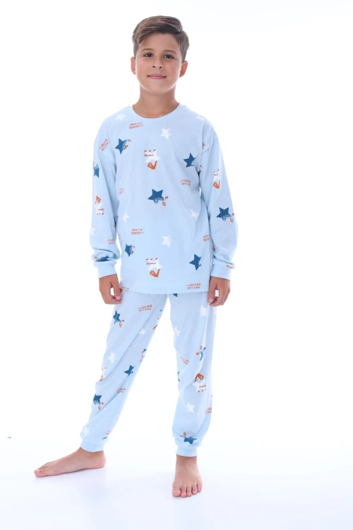 Yıldız Desenli Erkek Çocuk Pijama Takımı 36209