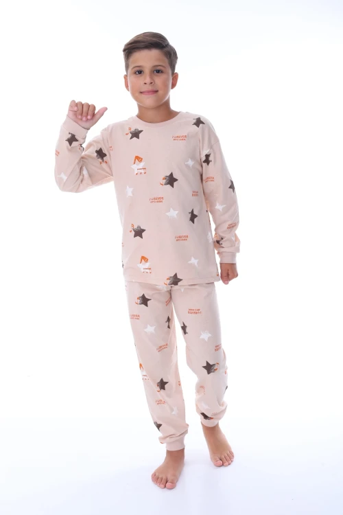 Yıldız Desenli Erkek Çocuk Pijama Takımı 36210
