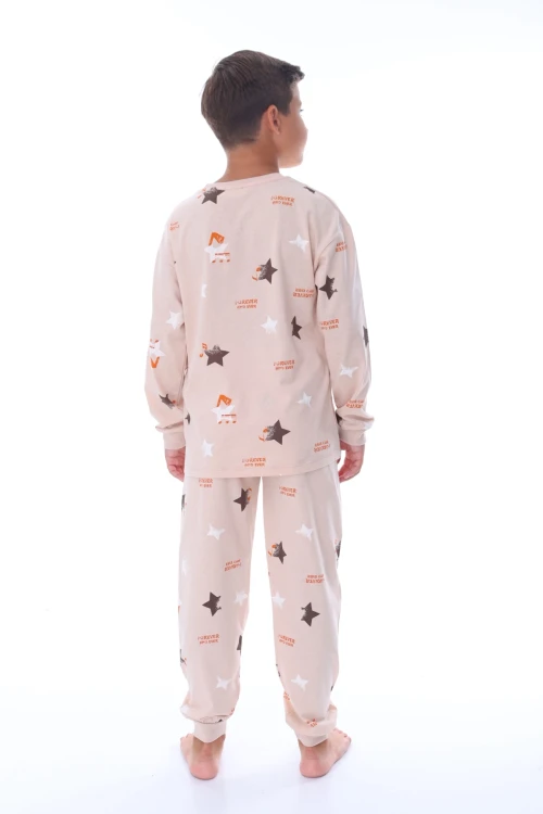 Yıldız Desenli Erkek Çocuk Pijama Takımı 36210