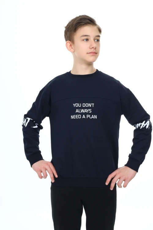 You Don Baskılı Erkek Sweat 7115