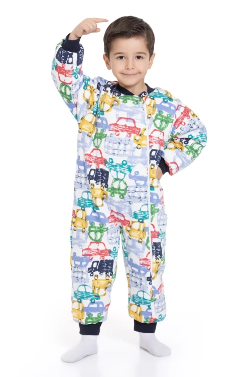 2.5 Tog Araba Desenli Uyku Tulumu 1008