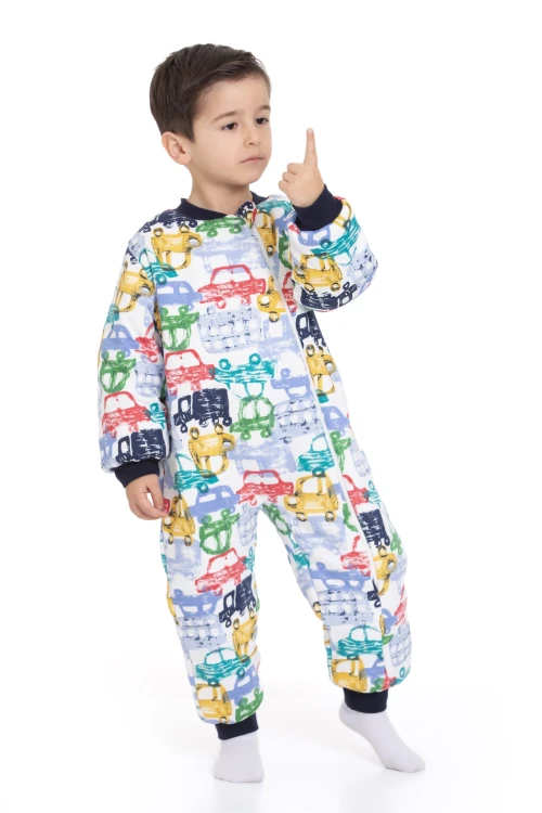 2.5 Tog Araba Desenli Uyku Tulumu 1008