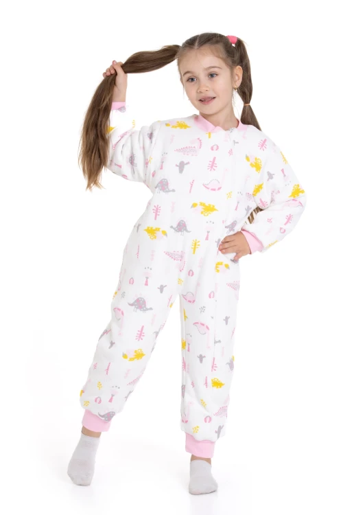 2.5 Tog Dinazor Desenli Kız Uyku Tulumu 1005