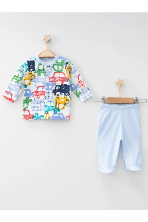 Araba Emp. Patikli Pijama Takım 2407