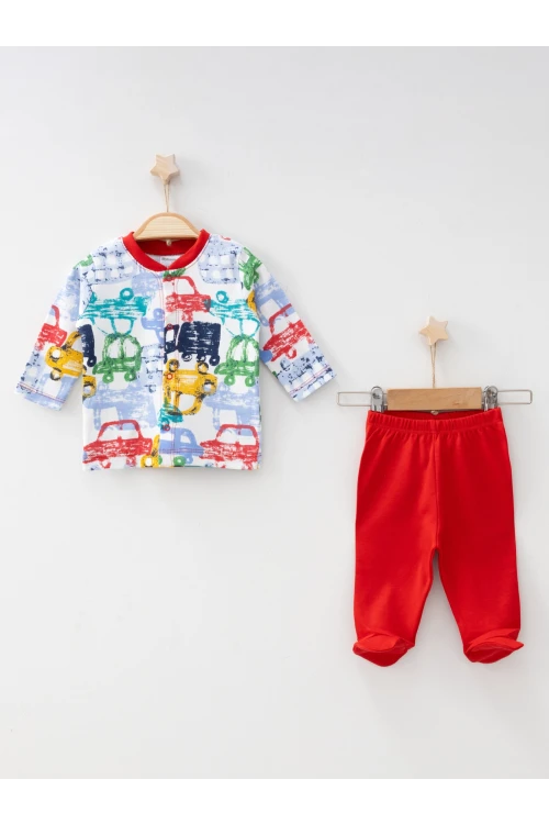Araba Emp. Patikli Pijama Takım 2407
