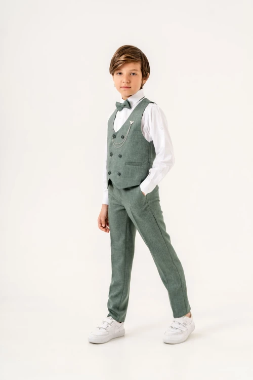 Armalı Yelekli Takım Elbise 3021