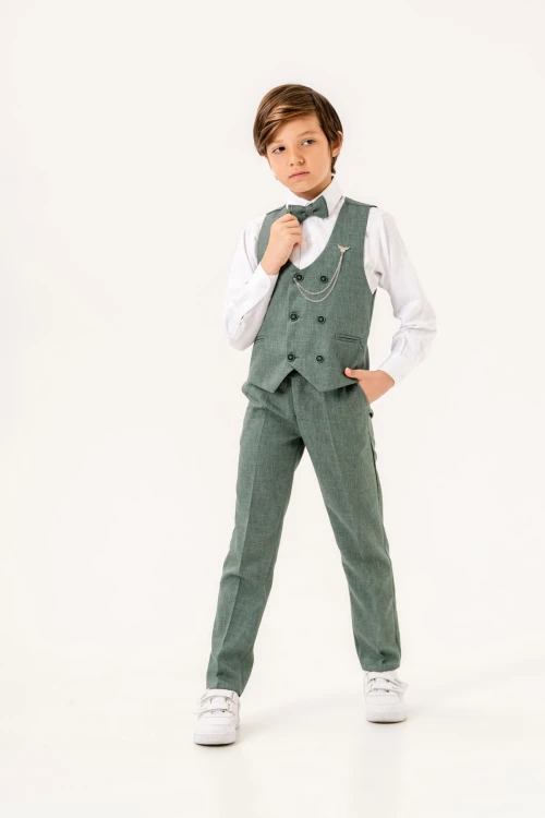 Armalı Yelekli Takım Elbise 3023