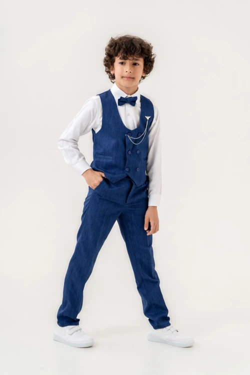 Armalı Yelekli Takım Elbise 3023