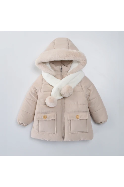 Atkılı Kız Mont 50328