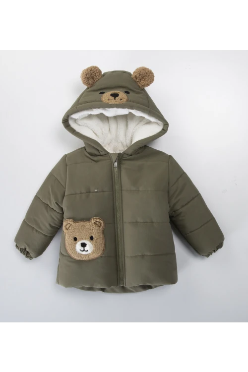 Ayı İşlemeli Erkek Mont 51429