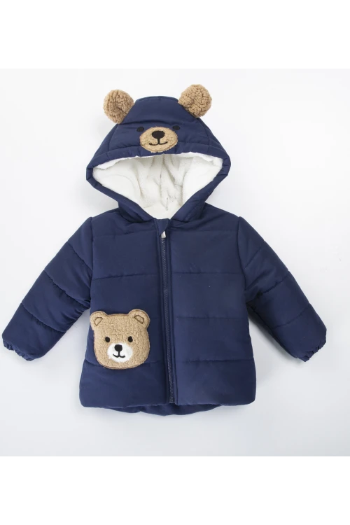 Ayı İşlemeli Erkek Mont 51429