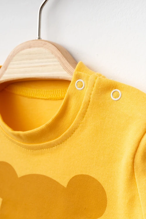 Ayıcık Baskılı Erkek Bebek Pijama Takımı 2006