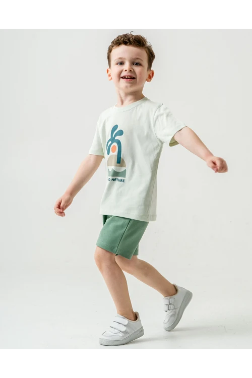 Back To Nature Baskılı Erkek Çocuk Takım 50308