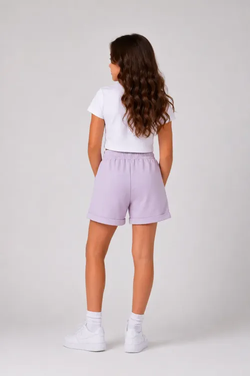 Basic Double Paça Kız Çocuk Şort 30605