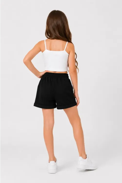 Basic Double Paça Kız Çocuk Şort 30605