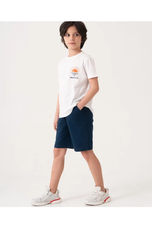 Beach Side Sırt Baskılı Erkek Çocuk Takım 50605