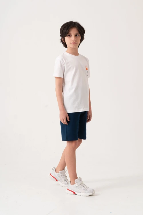 Beach Side Sırt Baskılı Erkek Çocuk Takım 50605